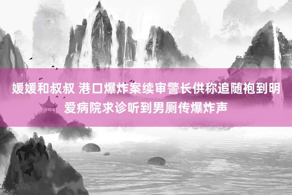 媛媛和叔叔 港口爆炸案续审 警长供称追随袍到明爱病院求诊听到男厕传爆炸声